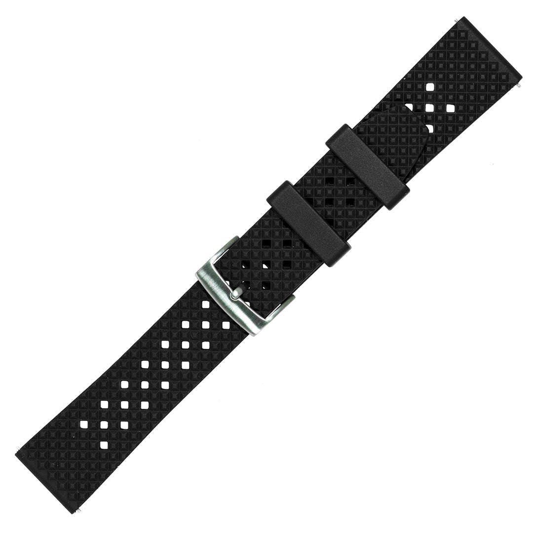 ディアゴノ ベルト ラバー ブラック 22mm 社外品 メンズ 互換 交換 - 時計