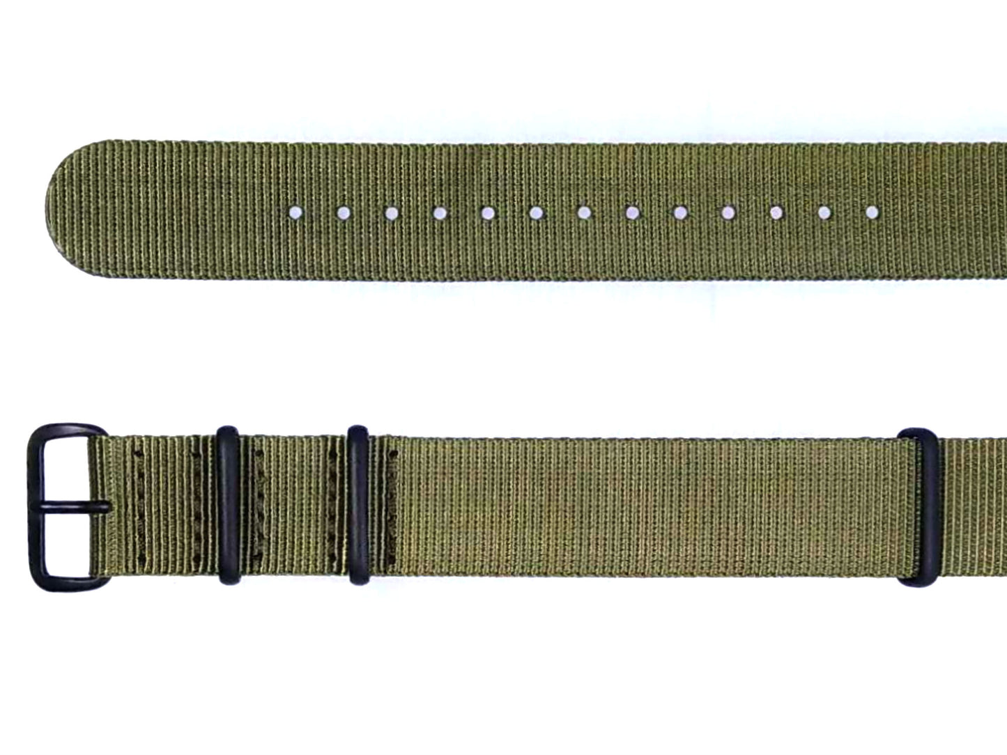 time+ NATO G10 Ballistic Nylon Military Watch Strap Olive