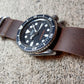 time+ NATO ZULU 3-ring Oil Leather Military Watch Strap Brown