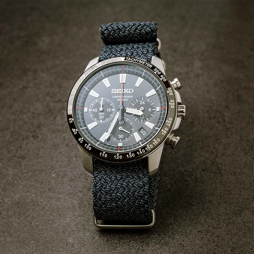 time+ NATO G10 パーロン ストラップ ミリタリー腕時計ベルト グレー