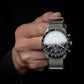 time+ NATO G10 Ballistic Nylon Military Watch Strap Light Grey