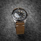 time+ 2 Piece Distressed Leather Watch Strap Band Vintage Brown