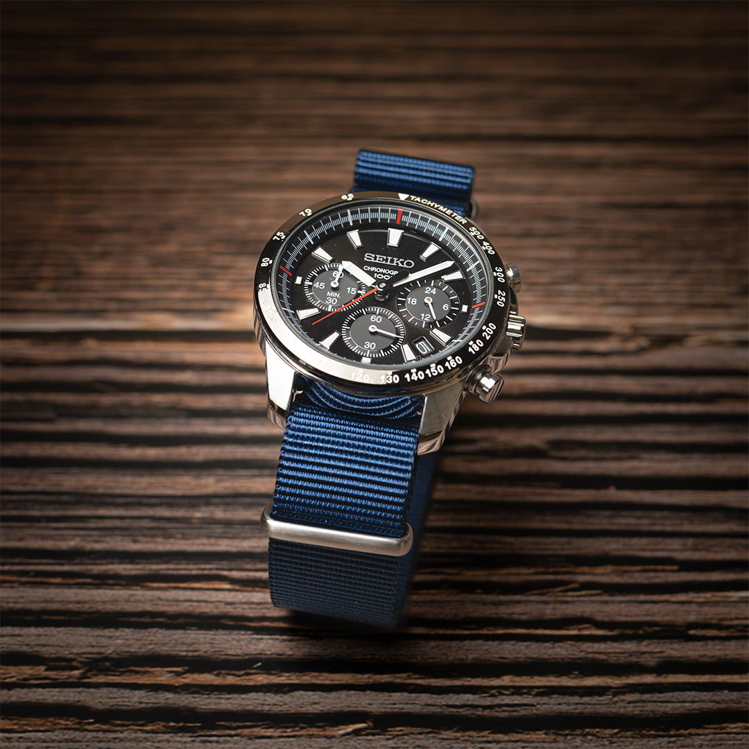 time+ NATO G10 バリスティックナイロン ストラップ 時計ベルト ネイビー