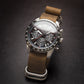 time+ NATO ZULU 5-ring Distressed Leather Military Watch Strap Vintage Brown
